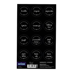 Samolepky na koreničky BLACK