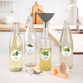 Samolepky na fľaše Bazový sirup