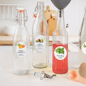 Samolepky na fľaše Domáca meruľovica