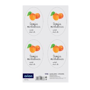 Samolepky na fľaše Domáca meruľovica