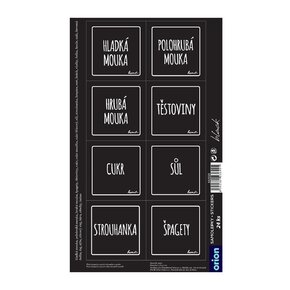 Samolepky na dózy BLACK