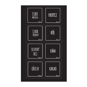 Samolepky na dózy BLACK