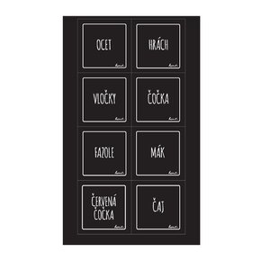 Samolepky na dózy BLACK