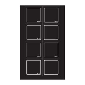 Samolepky na koreničky BLACK