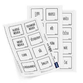 Samolepky na dózy WHITELINE štvorec 24 SK
