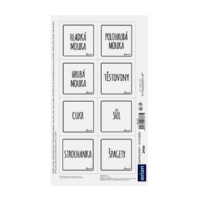 Samolepky na dózy WHITELINE štvorec 24 SK