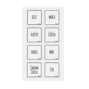 Samolepky na dózy WHITELINE štvorec 24 SK