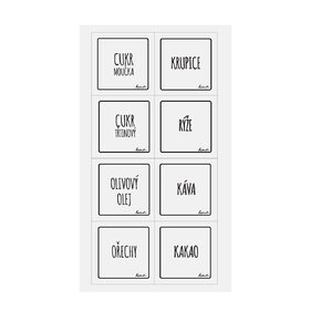 Samolepky na dózy WHITELINE štvorec 24 SK