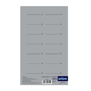 Samolepky na koreničky GREY