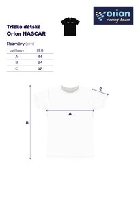 Tričko detské Orion NASCAR veľ. 158