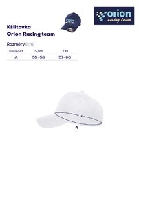 Šiltovka Orion RACING veľ. L/XL