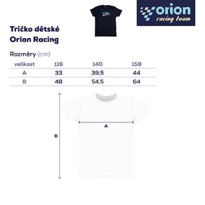 Tričko detské Orion RACING veľ. 116